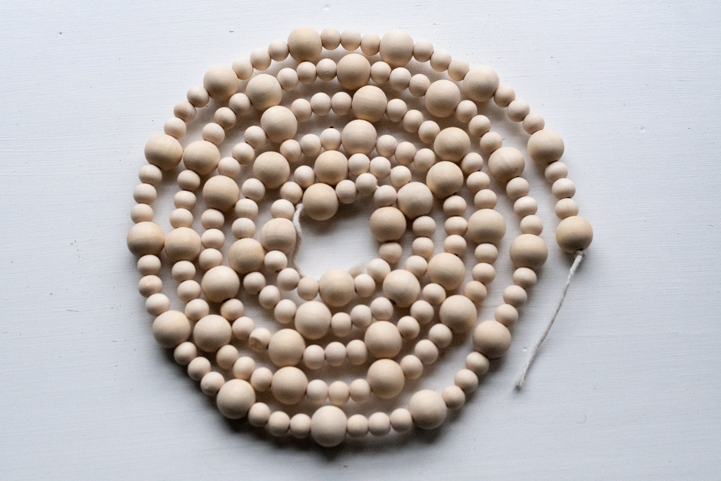 7-foot wooden bead garland