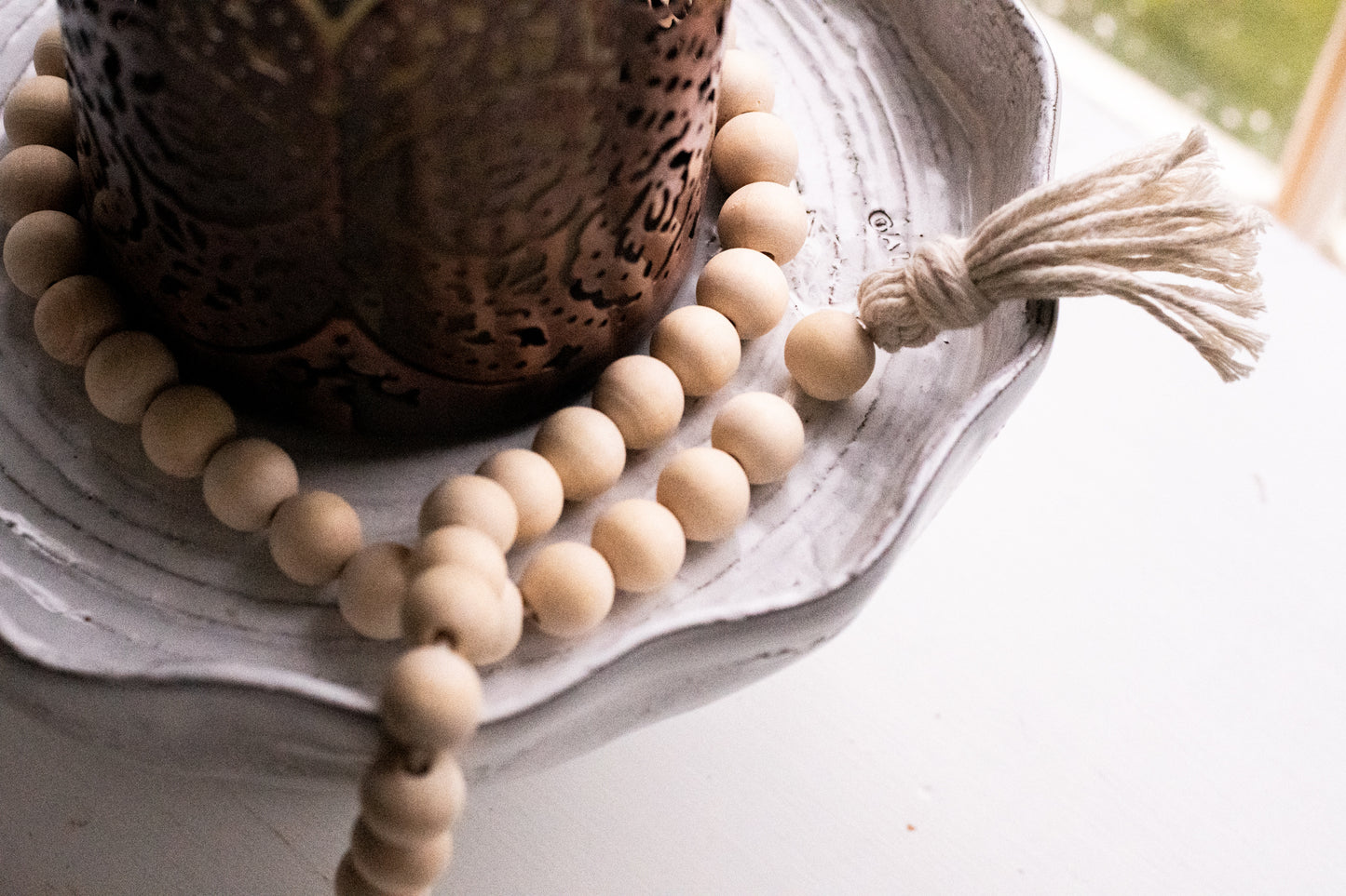 Wooden Bead Garland