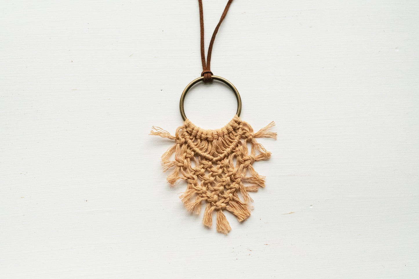 Touch of Boho Macrame Necklace