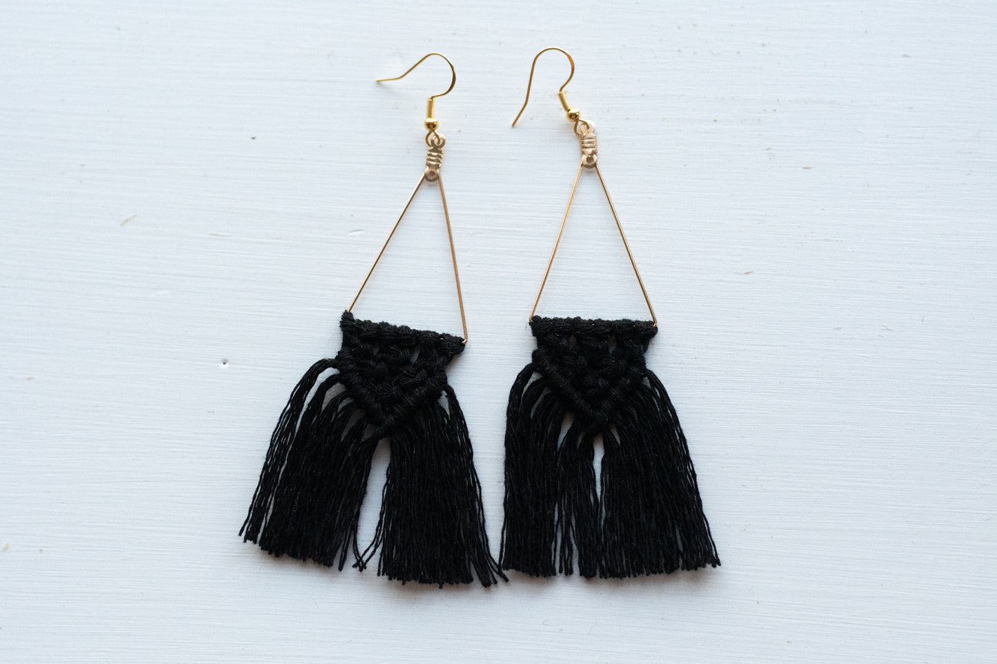 Triangle Macrame Earrings